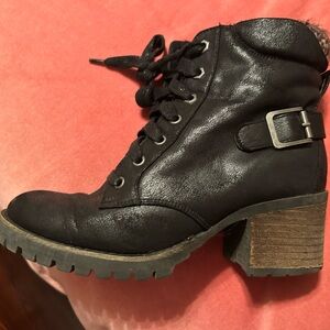 Lightly used Carlos Santana heeled ankle boot